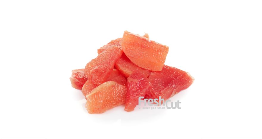 Grapefrukt kuttet i biter