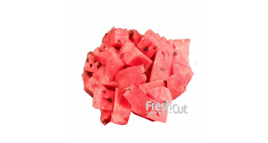 Vannmelon kuttet i biter