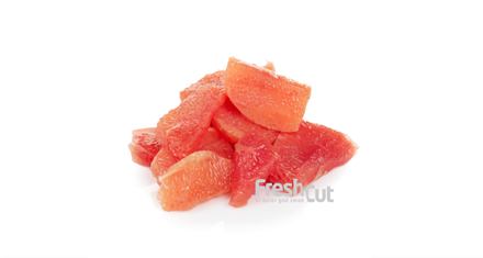 Grapefrukt kuttet i biter