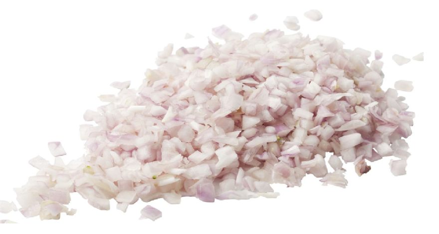 Sjalottløk ternet (brunoise)
