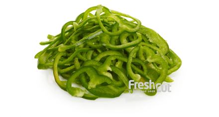 Paprika grønn skiver